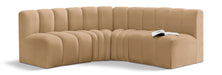 Arc - Velvet 4 Piece Corner Modular Sofa - Simple Home Plus