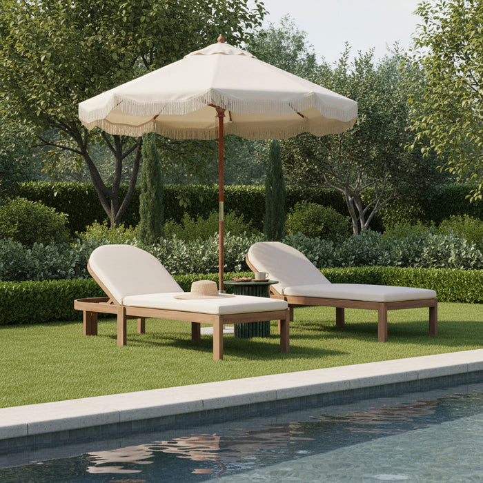 Newport - Water Resistant Fabric Upholstered Outdoor Patio Lounge Chair - Simple Home Plus
