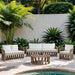 San Pietro - Aluminum Outdoor Patio Coffee Table - Natural - Simple Home Plus