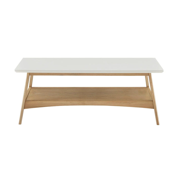 Parker - Coffee Table - Off-White / Natural - Simple Home Plus