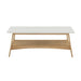 Parker - Coffee Table - Off-White / Natural - Simple Home Plus