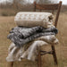 Alberta - Cotton Blend Blanket - Gray Aztec - Simple Home Plus