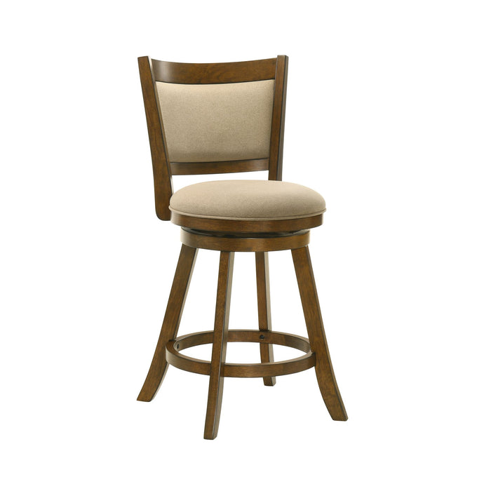 Aiden - Modern Farmhouse Swivel Wood Counter Height Kitchen Bar Stool - Simple Home Plus