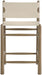 Santos - Upholstered Counter Stool With Stained Brown Base - Simple Home Plus
