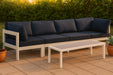 Nizuc - Outdoor Patio 4 Seat Modular Sofa With White Frame - Simple Home Plus
