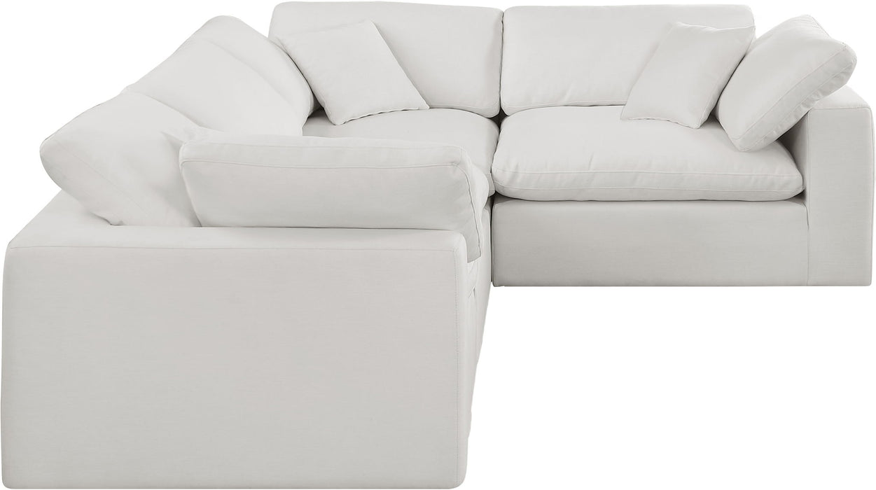Comfy - 4 Piece Linen Fabric Modular Sectional - Simple Home Plus