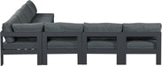 Nizuc - Outdoor Patio 7 Piece Modular Sectional With Gray Frame - Simple Home Plus