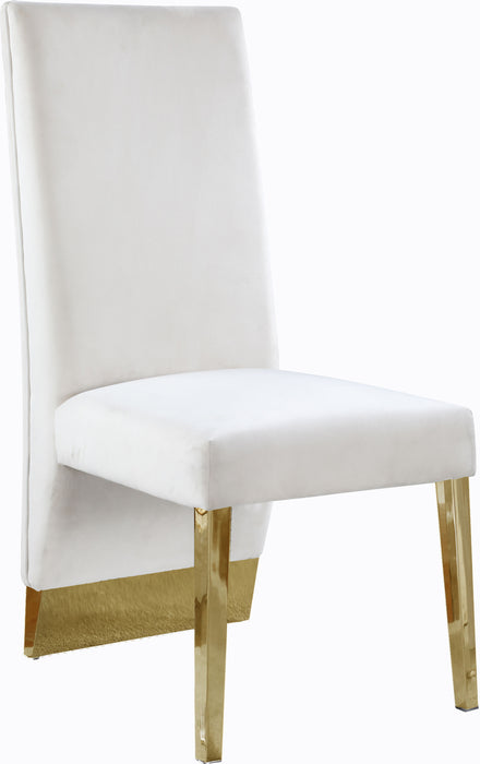 Porsha - Dining Chair with Gold Legs(Set of 2) - Simple Home Plus