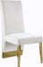 Porsha - Dining Chair with Gold Legs(Set of 2) - Simple Home Plus