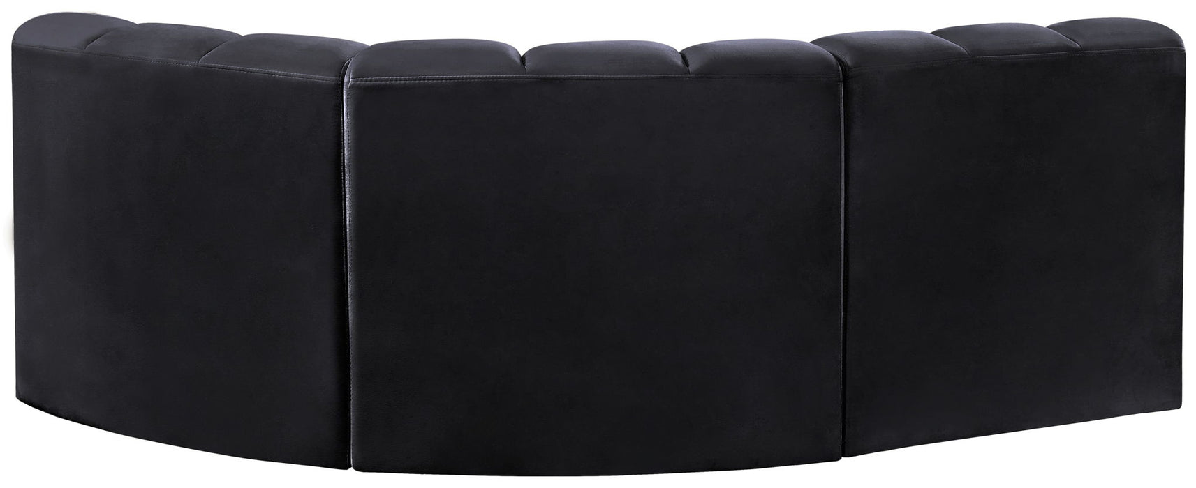 Arc - Velvet 3 Piece Sofa - Simple Home Plus