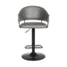 Brody - Adjustable Height Swivel Metal Base Bar Stool - Gray / Black - Simple Home Plus