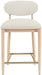 Riccio - Fabric Stool - Natural Frame - Simple Home Plus