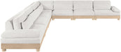 Turin - Chenille Fabric Upholstered Modular Sectional - White - Simple Home Plus
