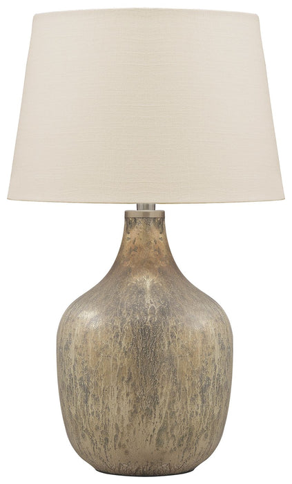 Mari - Gray / Gold Finish - Glass Table Lamp - Simple Home Plus