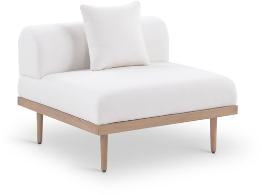 Laguna - Resilient Water Resistant Fabric Upholstered Outdoor Patio Modular Armless Chair - Simple Home Plus