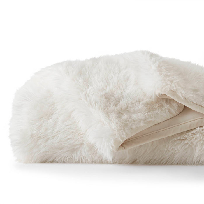 Botswana Animal Print - 60x80" Faux Fur Throw Blanket - Polar Bear - Simple Home Plus