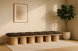 Pavilion - 12 Piece Modular Bench With Natural Base - Simple Home Plus