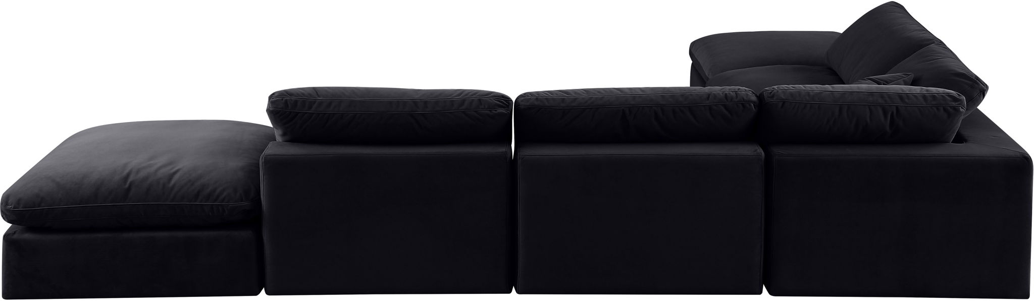 Comfy - 6 Piece Velvet Modular Sectional - Simple Home Plus