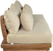 Mirella - 2 Piece Water Resistant Fabric 74" Upholstered Outdoor Patio Modular Armless Loveseat - Simple Home Plus