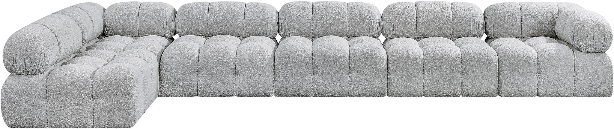 Ames - 6 Piece Modular L-Shaped Sectional - Simple Home Plus