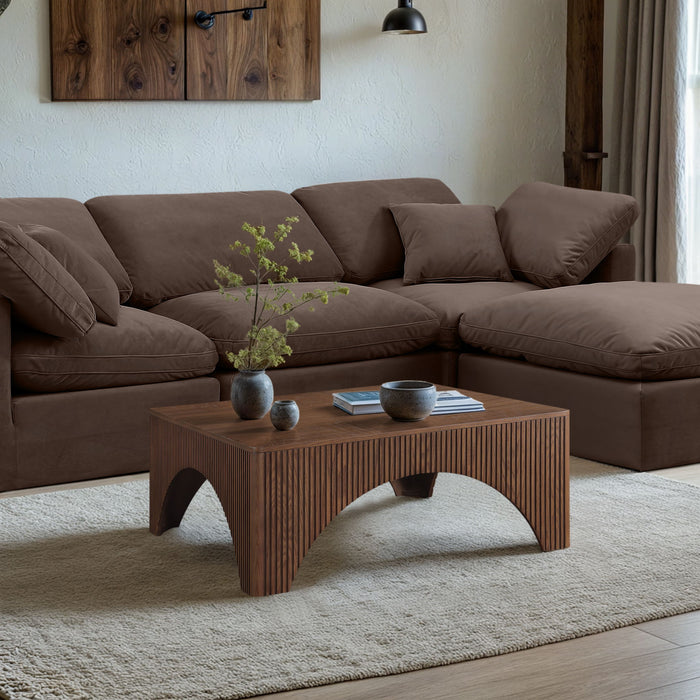 Eloise - Oak Veneer Coffee Table - Simple Home Plus