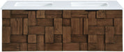 Leonardo - Engineered Stone And Solid Wood 24" Wall Mounted Bathroom Vanity - Simple Home Plus