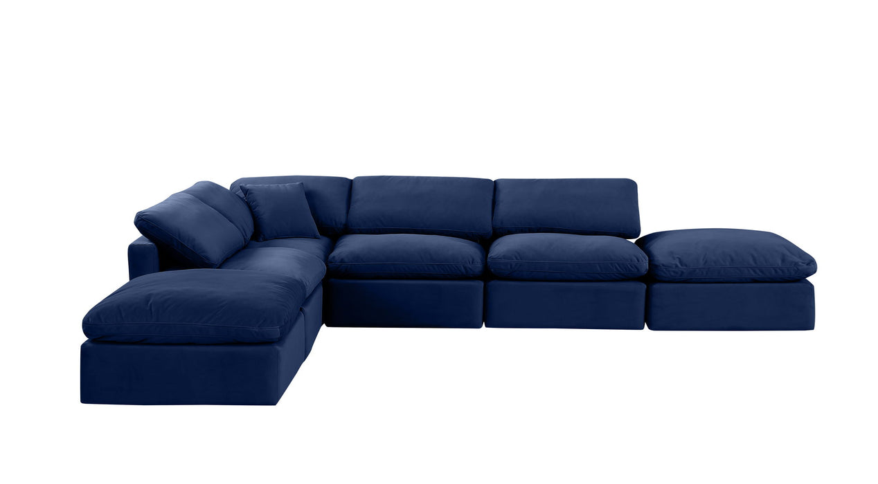Indulge - Velvet 6 Piece Modular Armless Sectional - Simple Home Plus