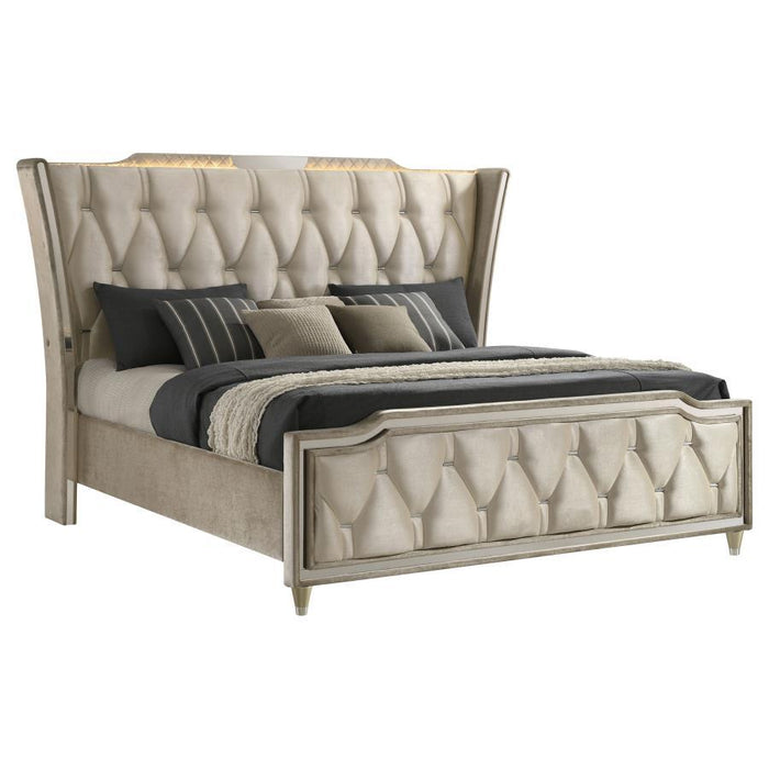 Lorient - LED Upholstered Bed - Simple Home Plus