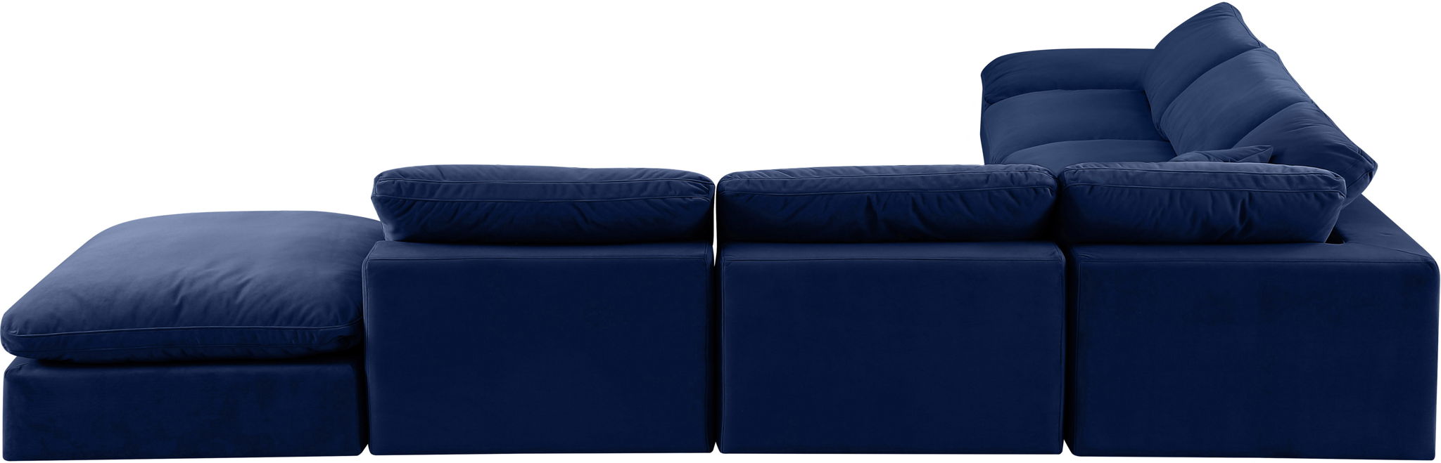 Comfy - 7 Piece Velvet Modular Corner Sectional - Simple Home Plus
