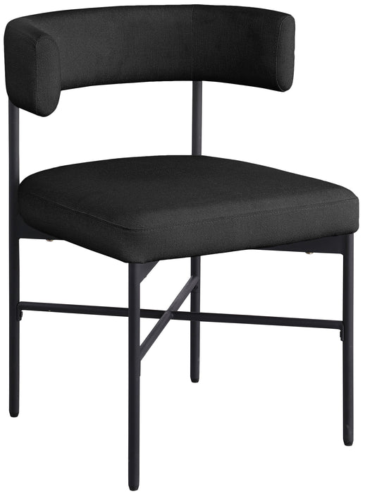 Rivage - Durable Dining Chair With Black Frame (Set of 2) - Simple Home Plus