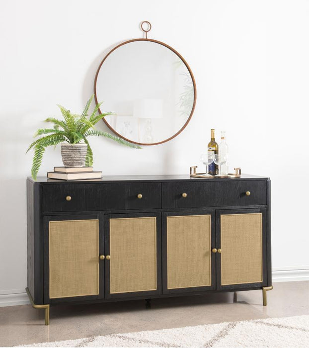 Arini - Cane Door Dining Sideboard Server - Simple Home Plus