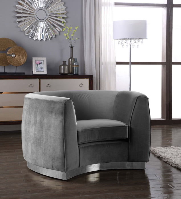 Julian - Chair with Chrome Base - Simple Home Plus