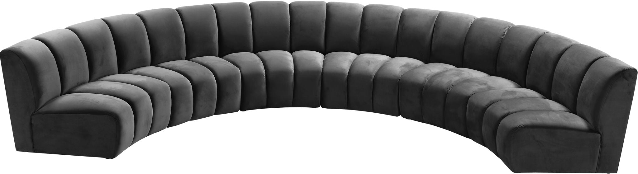 Infinity - 6 Piece Velvet Modular Sectional - Simple Home Plus