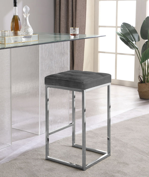 Nicola - Velvet Stool (Set of 2) - Simple Home Plus