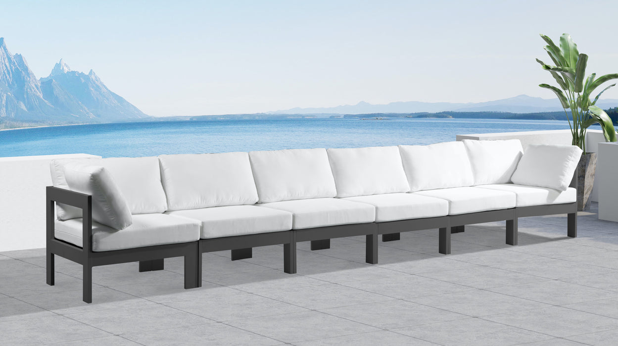 Nizuc - Outdoor Patio 6 Seat Modular Sofa With Gray Frame - Simple Home Plus