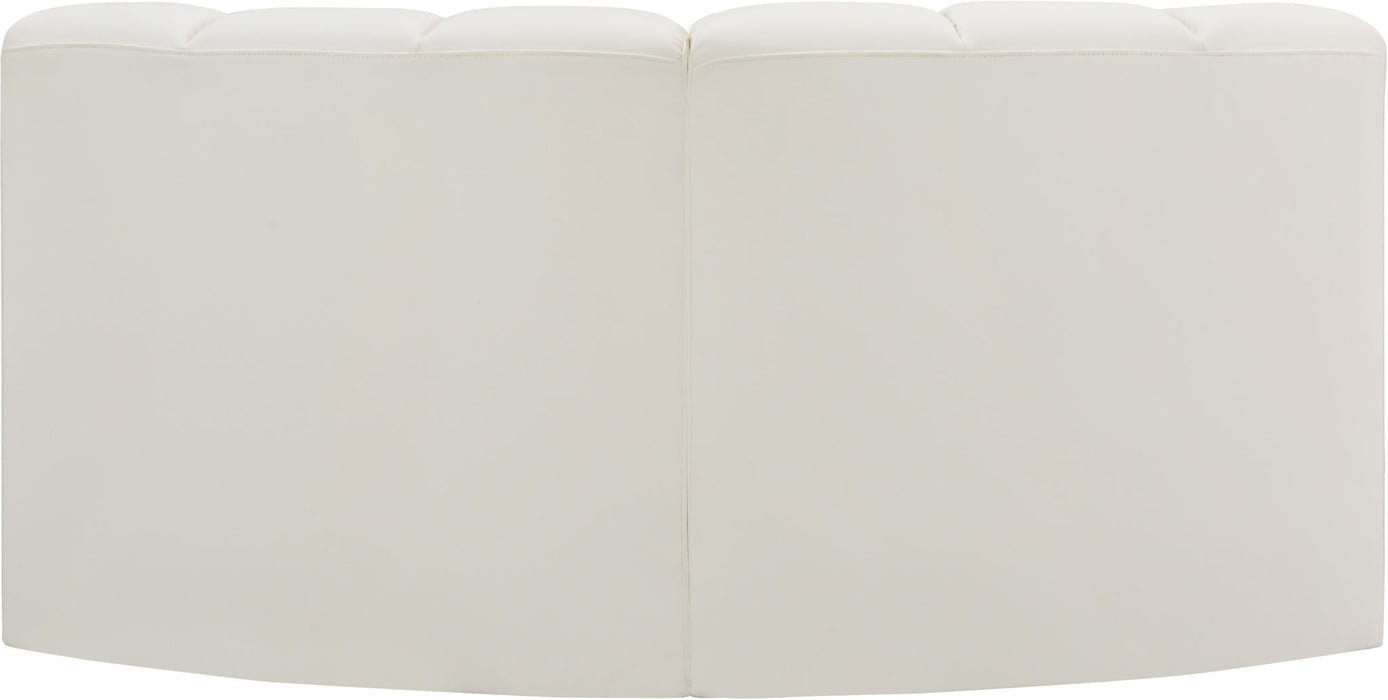 Arc - Faux Leather 2 Piece Modular Sofa