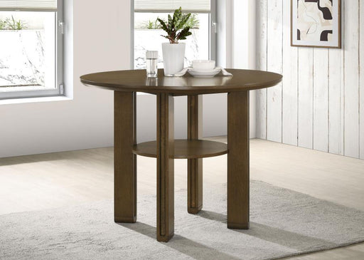 Ottowa - Round Counter Height Dining Table - Brown - Simple Home Plus