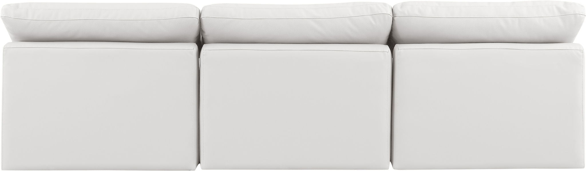Indulge - Faux Leather 3 Seat Modular Armless Sofa - Simple Home Plus