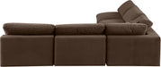 Comfy - 5 Piece Velvet Modular Corner Armless Sectional - Simple Home Plus
