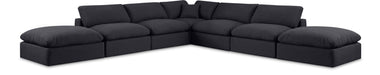 Comfy - 7 Piece Linen Modular Corner Sectional - Simple Home Plus