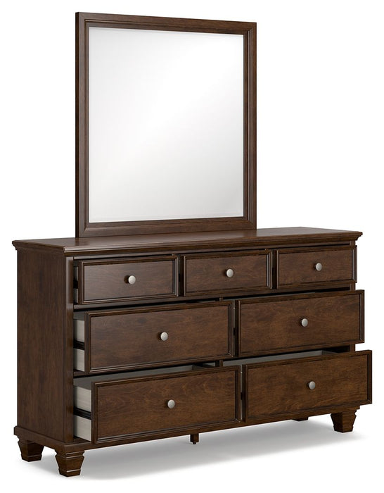 Danabrin - Brown - Dresser And Mirror - Simple Home Plus