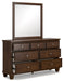 Danabrin - Brown - Dresser And Mirror - Simple Home Plus