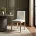 Ellis - Vegan Leather Upholstered Dining Chair (Set of 2) - Natural Base - Simple Home Plus