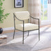 Bastille - Upholstered Dining Arm Chair (Set of 2) - Silver Frame - Simple Home Plus