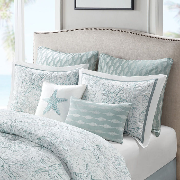 Maya Bay - King Comforter Set - White - Simple Home Plus