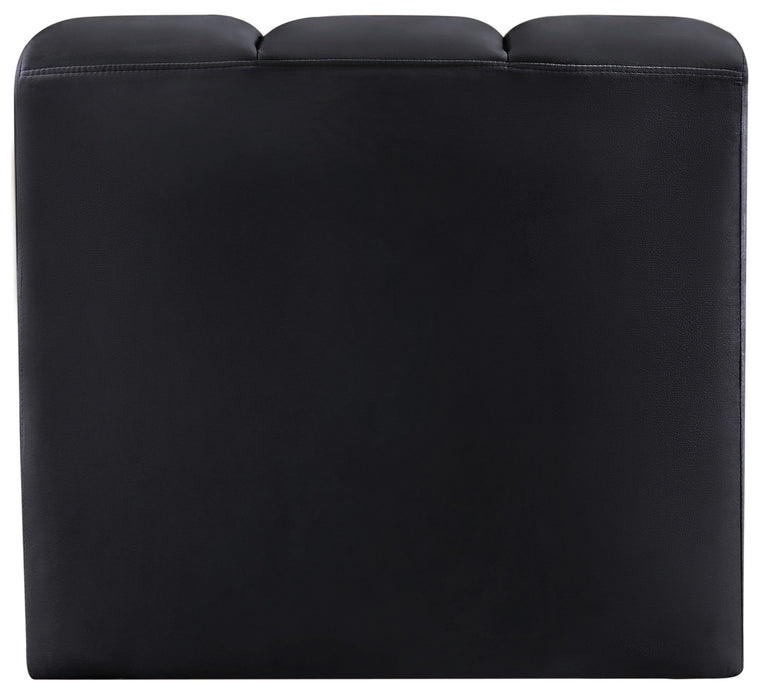 Arc - Velvet Curved Corner Chair - Simple Home Plus