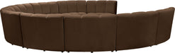Infinity - 10 Piece Velvet Modular Sectional - Simple Home Plus