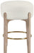 Torino - Backless Counter Stool With Brushed Natural Base (Set of 2) - Simple Home Plus