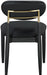 Riccio - Dining Side Chair (Set of 2) - Black And Gold Frame - Simple Home Plus