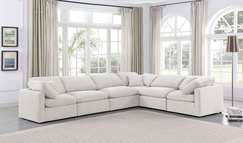 Indulge - Velvet 6 Piece Modular Corner Sectional